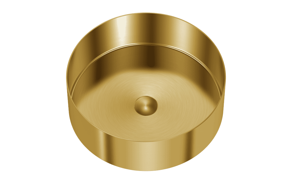 W4040G: The Gold Round Vessel Sink That Defines Modern Luxury